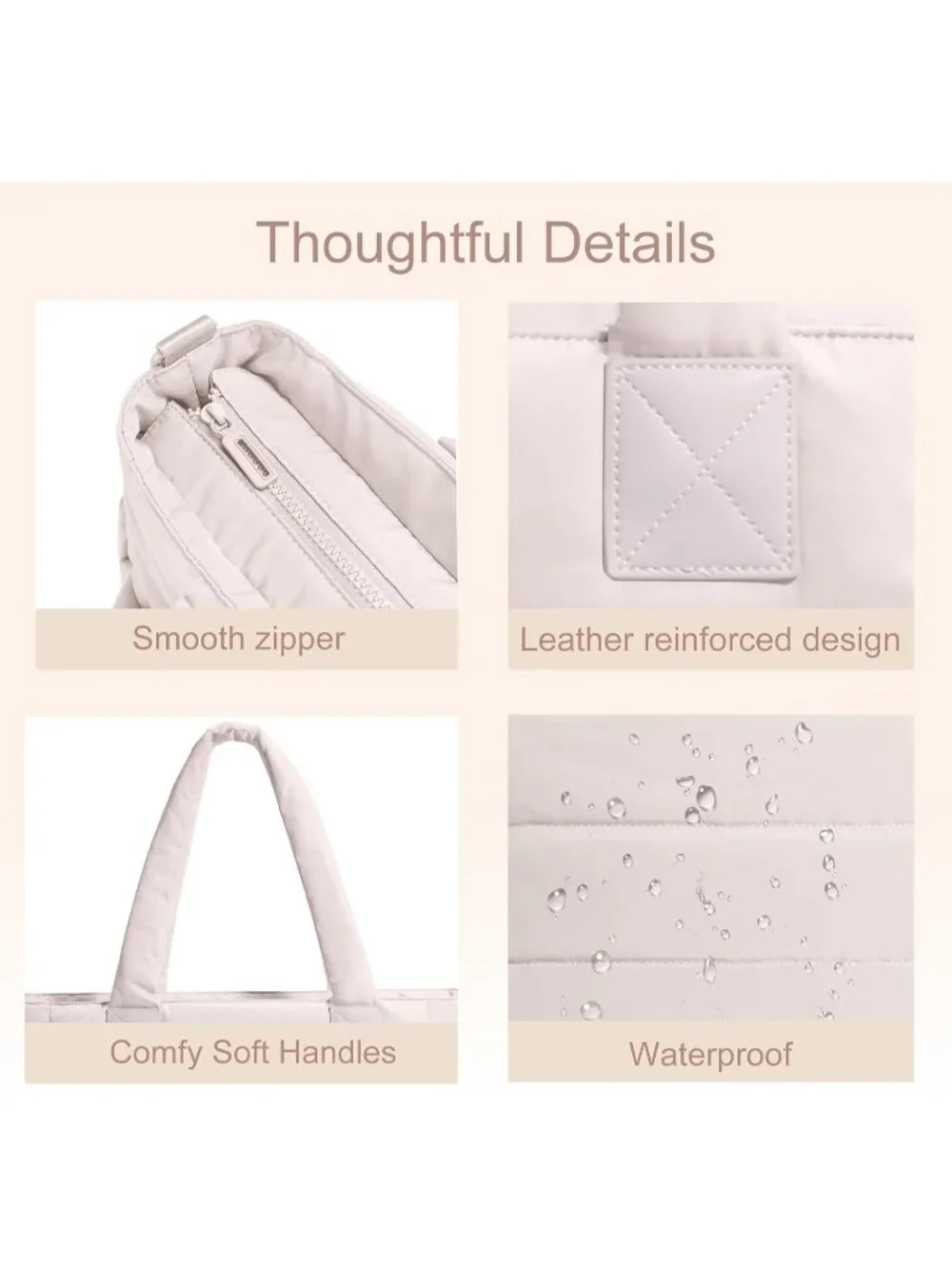 N/A puffer tote